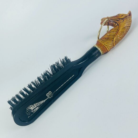 VTG Union Pacific Railroad Horse Head Shoe Brush UPRR Advertising Memorabilia